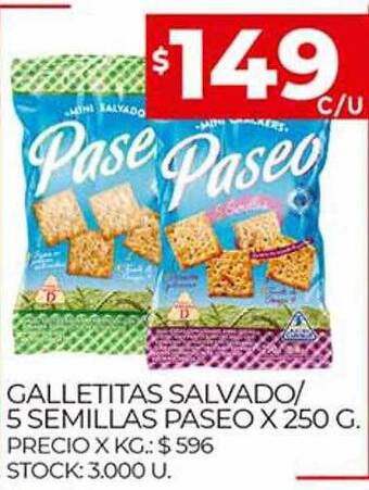Supermercados DIA Galletitas Salvado 5 Semillas Paseo oferta