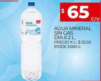 Supermercados DIA Agua Mineral Sin Gas Dia oferta