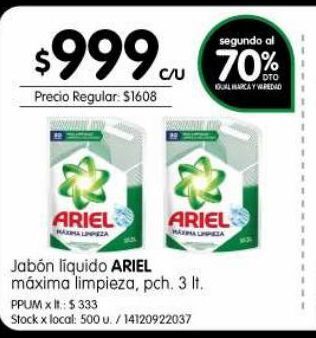 Jumbo Jabón liquido ariel oferta