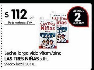 Disco Leche las tres niñas 1lt oferta