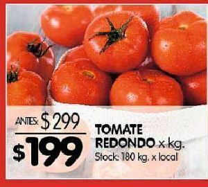 Disco Tomate redondo kg oferta