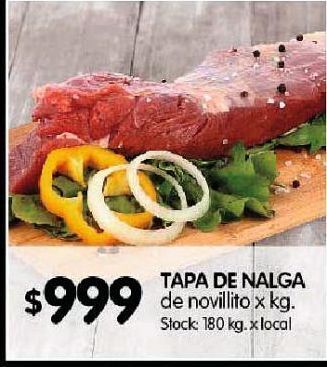 Disco Tapa de nalga de novillito kg oferta