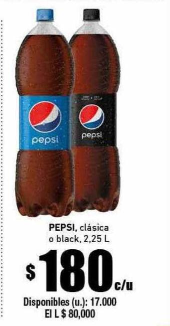 Cooperativa Obrera Pepsi Clásica O Black oferta