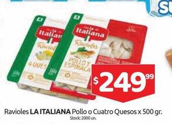 Cordiez Ravioles La Italiana Pollo O Cuatro Quesos oferta