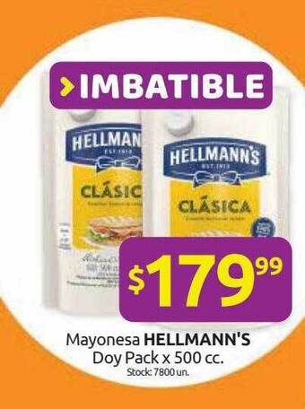 Cordiez Mayonesa Hellmann's Doy Pack oferta