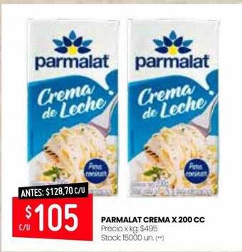 Changomas Parmalat Crema oferta