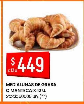 Changomas Medialunas De Grasa O Manteca oferta