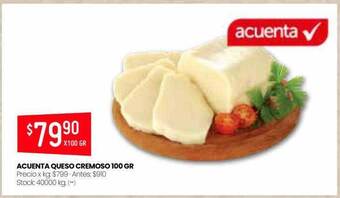 Changomas Acuenta Queso Cremoso 100 Gr oferta