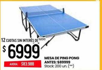 Changomas Mesa De Ping Pong oferta