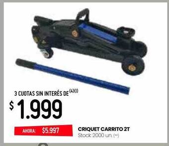 Changomas Criquet Carrito 2t oferta