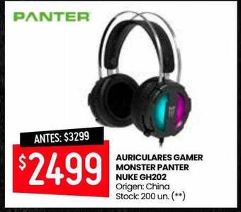 Changomas Auricular Gamer Monster Panter Nuke Gh202 oferta