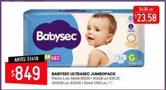 Changomas Babysec Ultrasec Jumbopack oferta