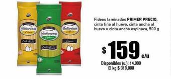 Cooperativa Obrera Fideos Laminados Primer Precio oferta