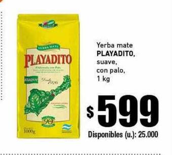 Cooperativa Obrera Yerba Mate Playadito Suave Con Palo oferta