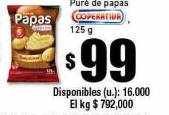 Cooperativa Obrera Puré De Papas Cooperativa oferta