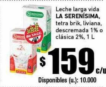 Cooperativa Obrera Leche Larga Vida La Serenísima oferta