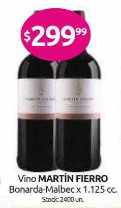 Cordiez Vino Martín Fierro Bonarda-malbec oferta