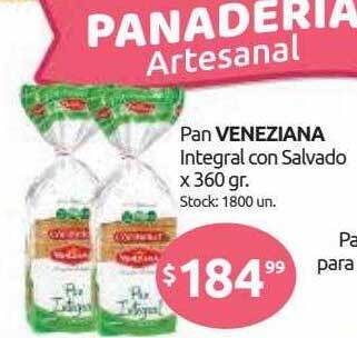 Cordiez Pan Veneziana Integral Con Salvado oferta