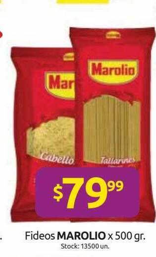 Cordiez Fideos Marolio oferta