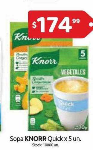 Cordiez Sopa Knorr Quick oferta