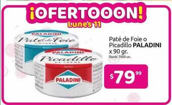Cordiez Paté De Foie O Picadillo Paladini oferta