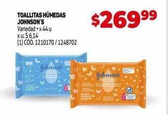 Makro Toallitas Húmedas Johnson's oferta