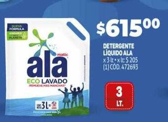 Makro Detergente Líquido Ala oferta