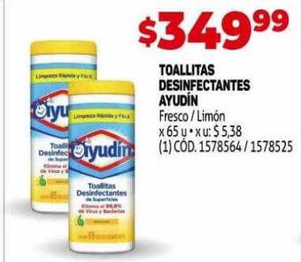Makro Toallitas Desinfectantes Ayudín oferta
