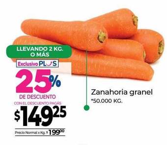 La Anonima Zanahoria Granel oferta