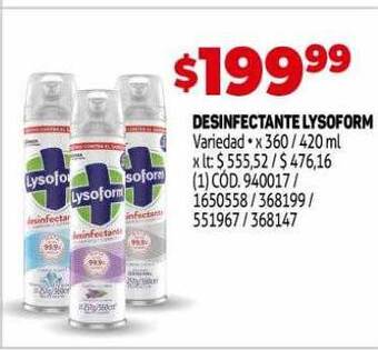 Makro Desinfectante Lysoform oferta