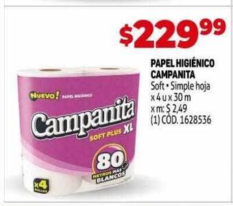 Makro Papel Higiénico Campanita oferta