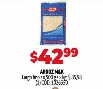 Makro Arroz M&k Largo Fino oferta
