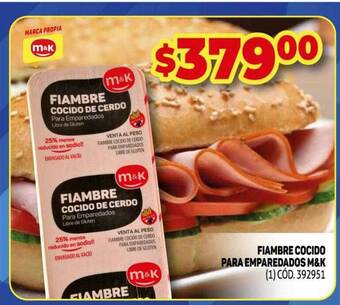Makro Fiambre Cocido Para Emparedados M&k oferta
