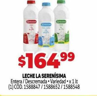 Makro Leche La Serenísima oferta