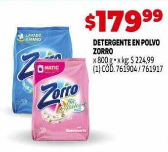 Makro Detergente En Polvo Zorro oferta