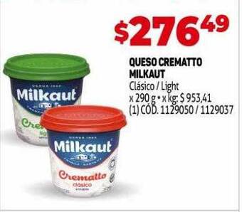 Makro Queso Crematto Milkaut oferta