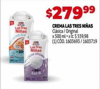 Makro Crema Las Tres Niñas oferta