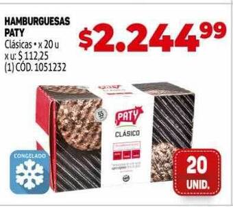 Makro Hamburguesas Paty oferta