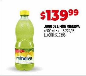 Makro Jugo De Limón Minerva oferta