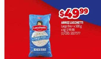 Makro Arroz Lucchetti oferta