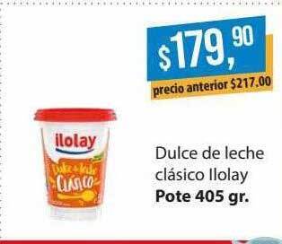 Supermercados Damesco Dulce De Leche Clásico Ilolay oferta