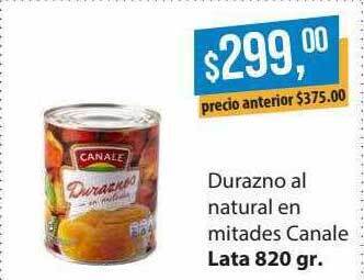 Supermercados Damesco Durazno Al Natural En Mitades Canale oferta