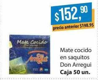 Supermercados Damesco Mate Cocido En Saquitos Don Arregui oferta