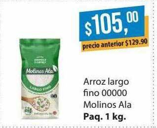 Supermercados Damesco Arroz Largo Fino 00000 Molinos Ala oferta