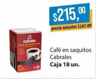 Supermercados Damesco Café En Saquitos Cabrales oferta