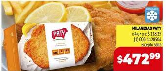Makro Milanesas Paty oferta