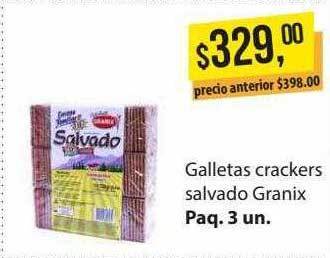 Supermercados Damesco Galletas Crackers Salvado Granix oferta