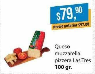 Supermercados Damesco Queso Muzzarella Pizzera Las Tres oferta