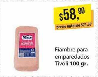 Supermercados Damesco Fiambre Para Emparedados Tivoli oferta