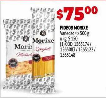 Makro Fideos Morixe oferta